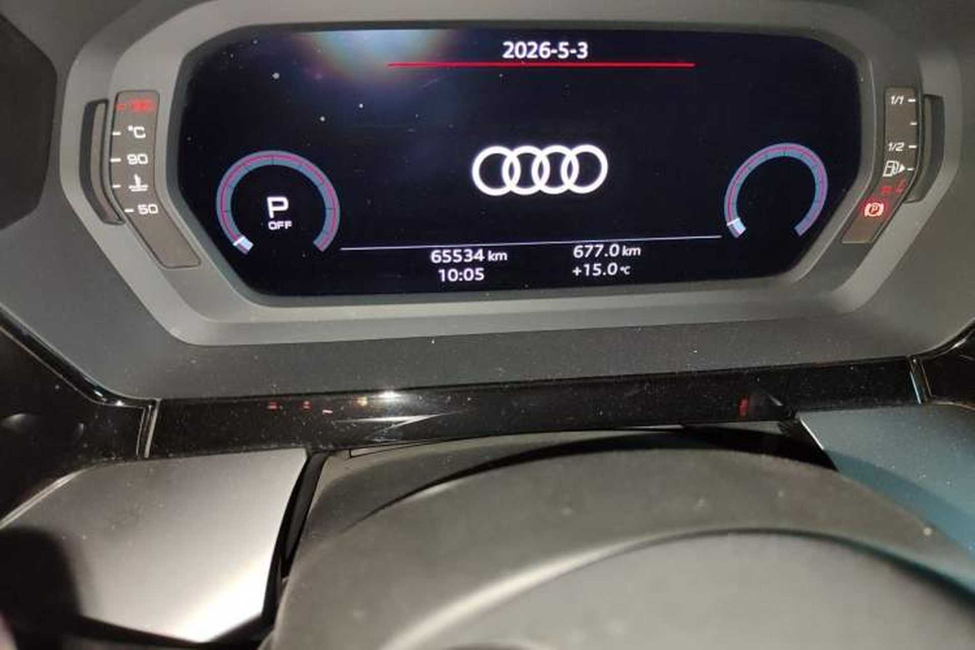 Used Audi A3 2022 Sportback 35 TFSI Fashionable Sports Model Odometer Close Up