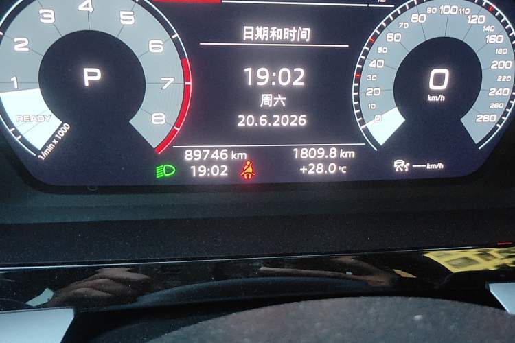 Used Audi A3 2022 A3L Limousine 35 TFSI Fashion Sport Model Odometer Close Up
