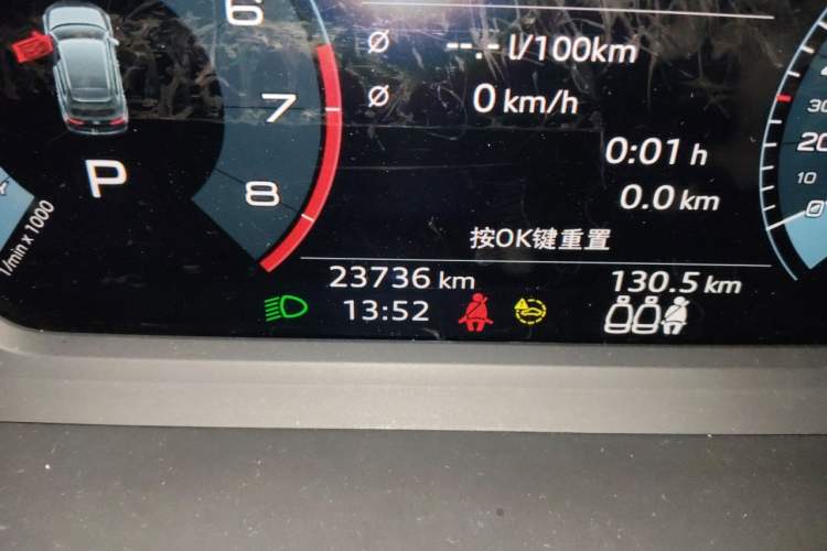 Used Audi A3 2022 Sportback 35 TFSI Fashionable Sports Model Odometer Close Up