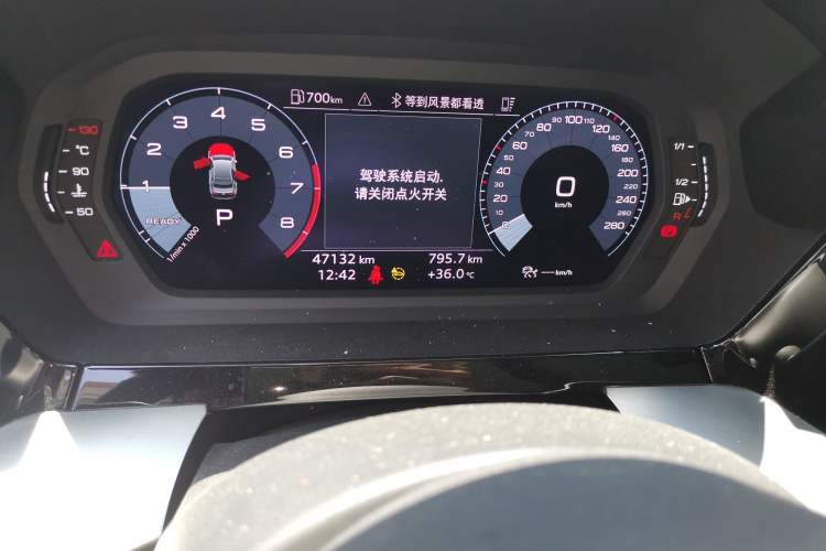 Used Audi A3 2022 A3L Limousine 35 TFSI Fashion Sport Model Odometer Close Up