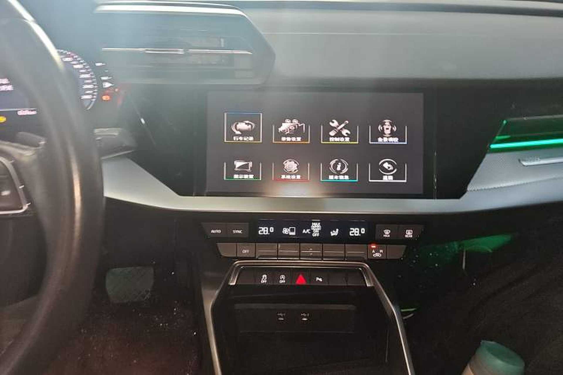 Used Audi A3 2022 A3L Limousine 35 TFSI Fashion Sport Model Audio And AC Panel