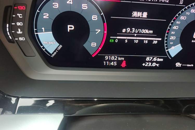 Used Audi A3 2022 Sportback 35 TFSI Fashionable Sports Model Odometer Close Up