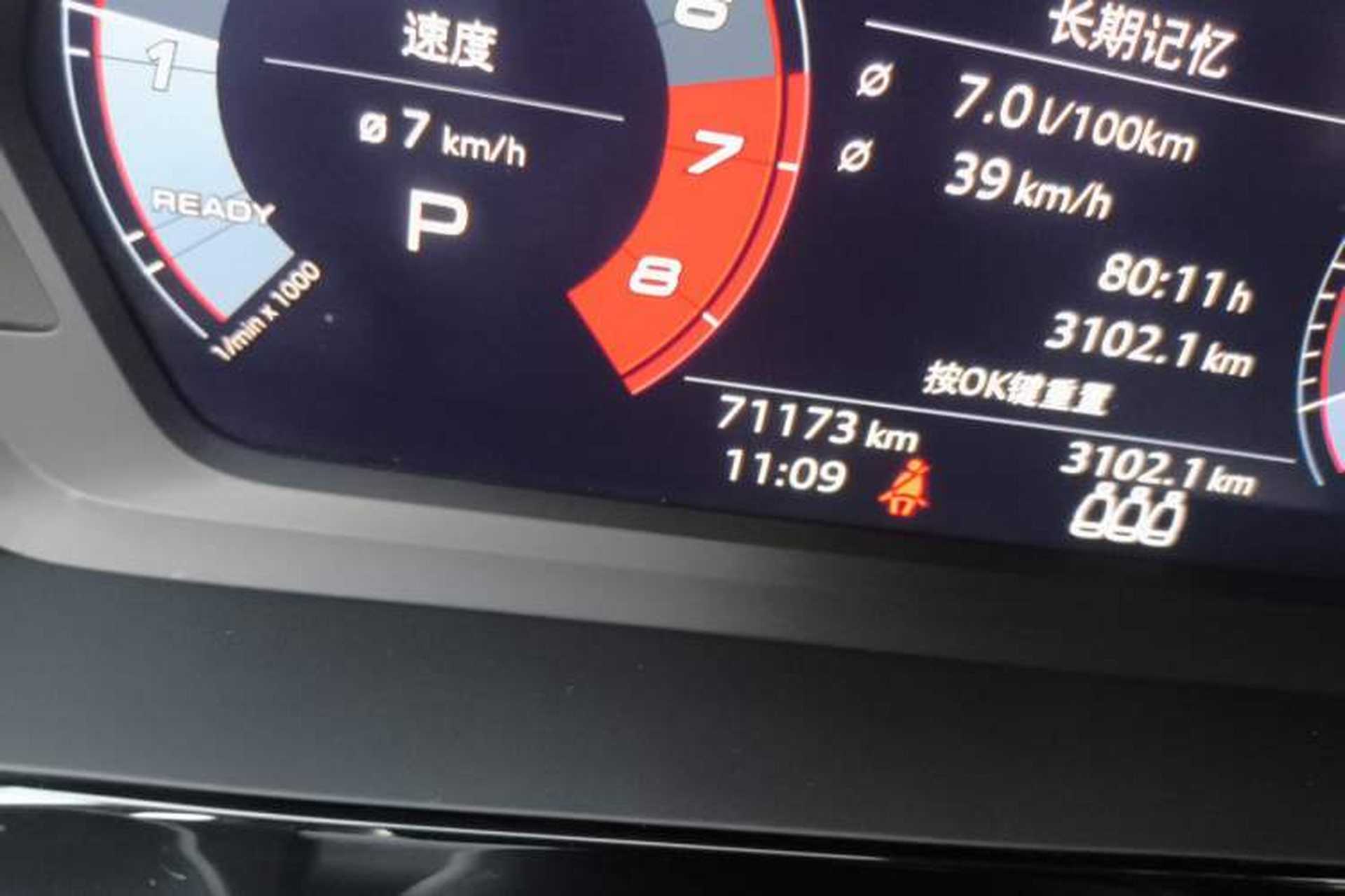 Used Audi A3 2022 A3L Limousine 35 TFSI Fashion Sport Model Odometer Close Up