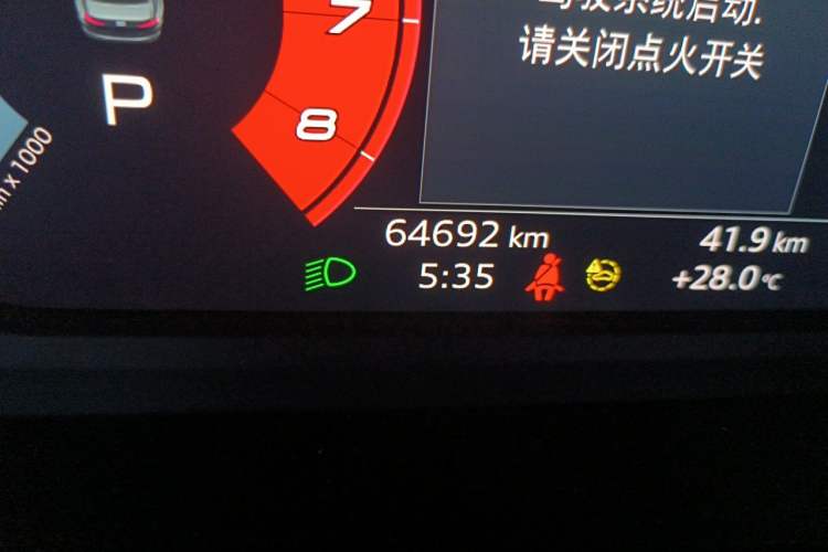Used Audi A3 2022 A3L Limousine 35 TFSI Fashion Sport Model Odometer Close Up