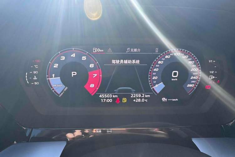 Used Audi A3 2022 A3L Limousine 35 TFSI Fashion Sport Model Odometer Close Up
