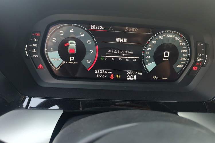 Used Audi A3 2022 Sportback 35 TFSI Fashionable Sports Model Odometer Close Up