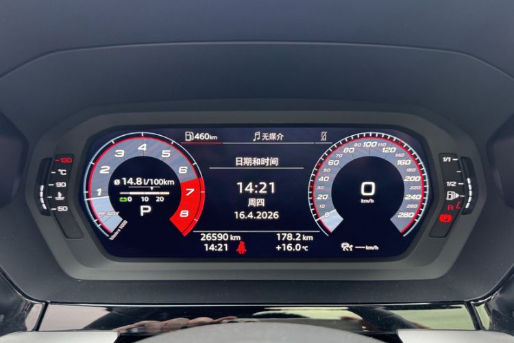 Used Audi A3 2022 Sportback 35 TFSI Fashionable Sports Model Odometer Close Up