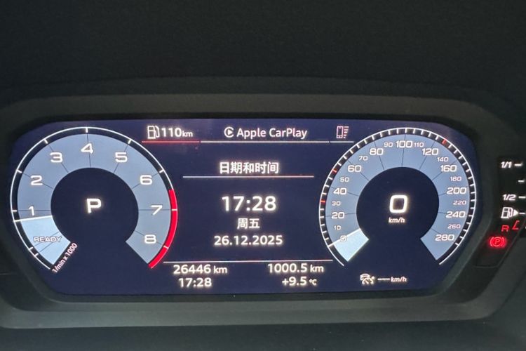 Used Audi A3 2022 Sportback 35 TFSI Fashionable Sports Model Odometer Close Up