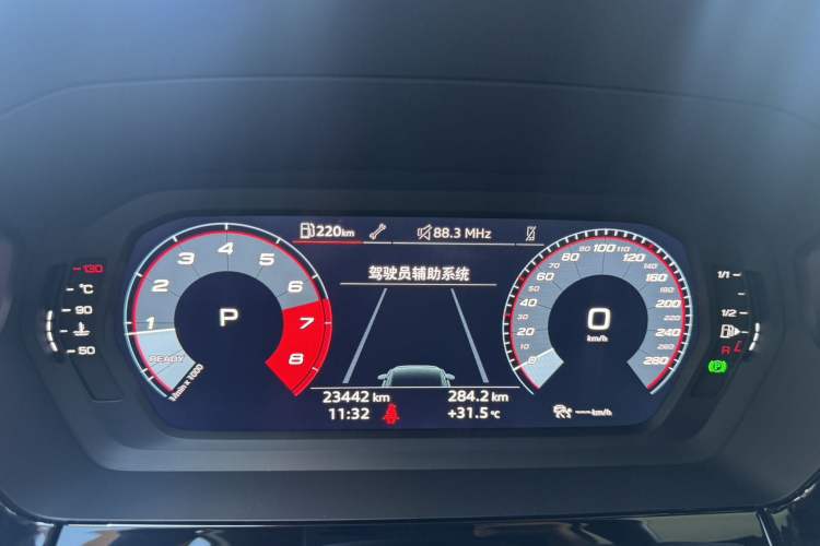 Used Audi A3 2022 Sportback 35 TFSI Fashionable Sports Model Odometer Close Up