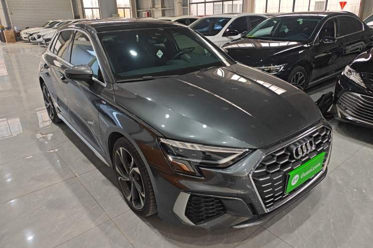 Used Audi A3 2023 Updated Sportback 35 TFSI Luxury Sports Edition Front Right 45 Deg