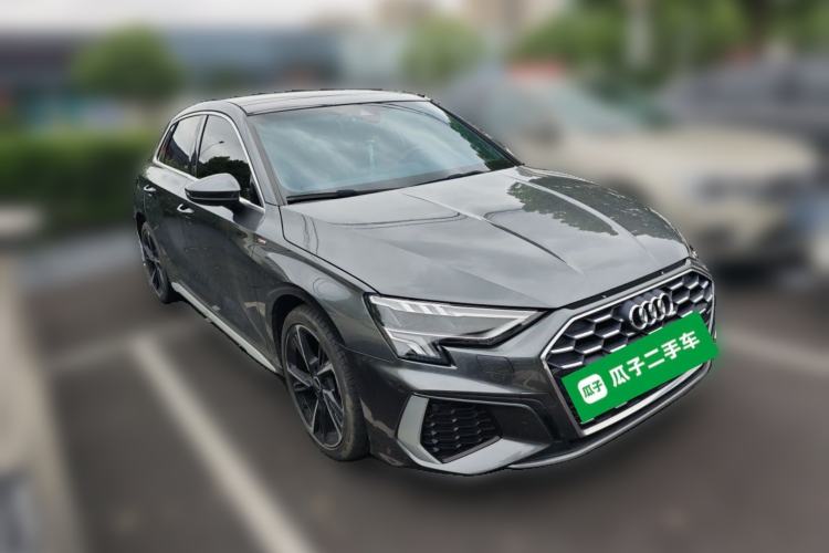 Used Audi A3 2023 Updated Sportback 35 TFSI Stylish Sports Type Front Right 45 Deg