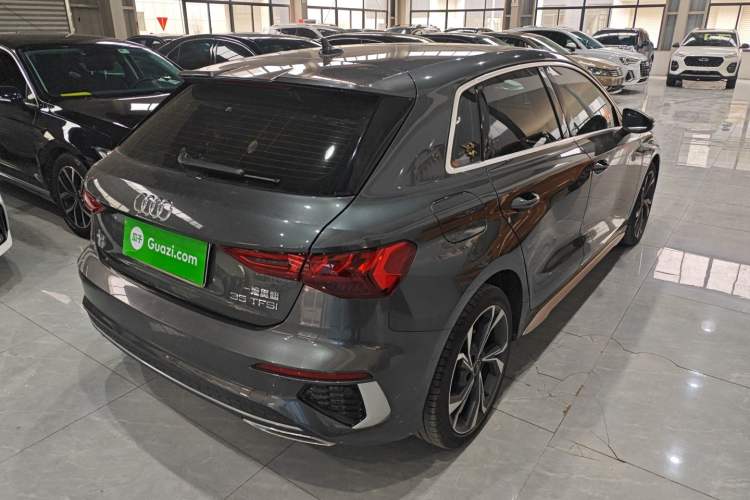Used Audi A3 2023 Updated Sportback 35 TFSI Luxury Sports Edition Rear Right 45 Deg