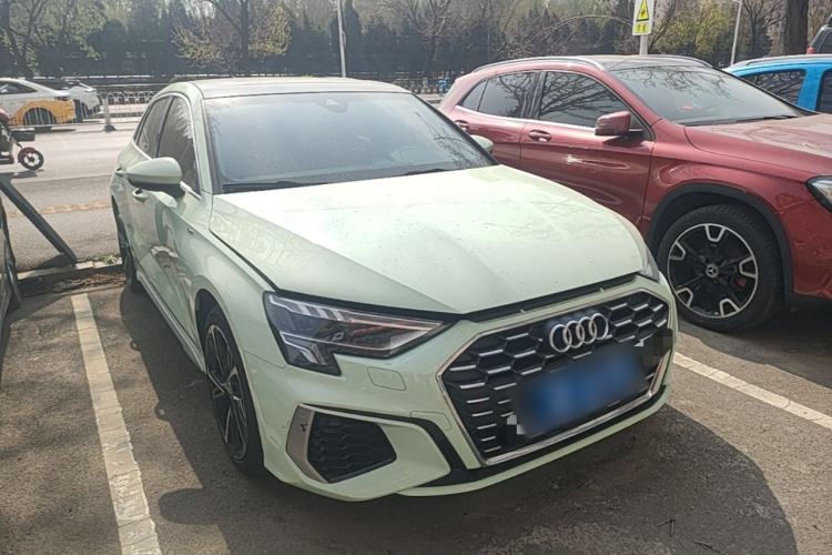 Used Audi A3 2023 Updated Sportback 35 TFSI Stylish Sports Type Front Right 45 Deg