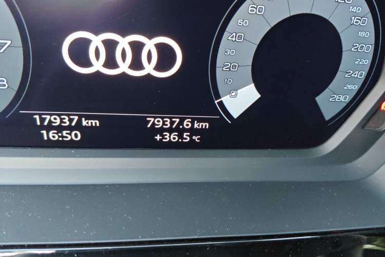 Used Audi A3 2023 Updated Sportback 35 TFSI Stylish Sports Type Odometer Close Up