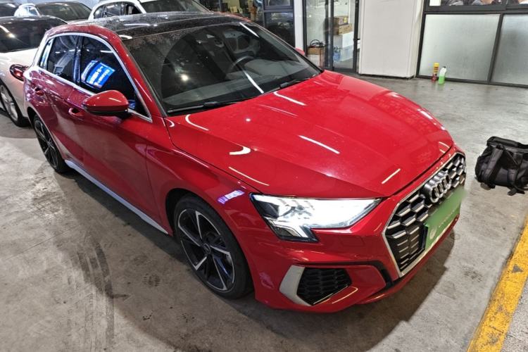 Used Audi A3 2023 Updated Sportback 35 TFSI Stylish Sports Type Front Right 45 Deg