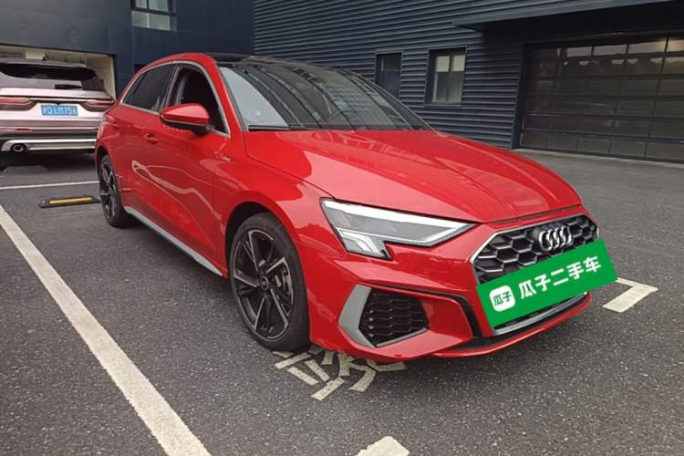 Used Audi A3 2023 Updated Sportback 35 TFSI Stylish Sports Type Front Right 45 Deg