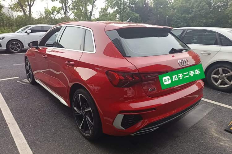 Used Audi A3 2023 Updated Sportback 35 TFSI Stylish Sports Type Rear Left 45 Deg