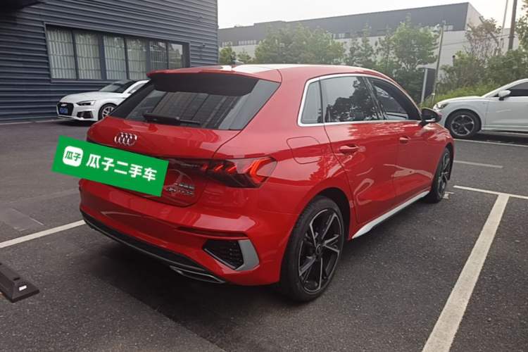 Used Audi A3 2023 Updated Sportback 35 TFSI Stylish Sports Type Rear Right 45 Deg