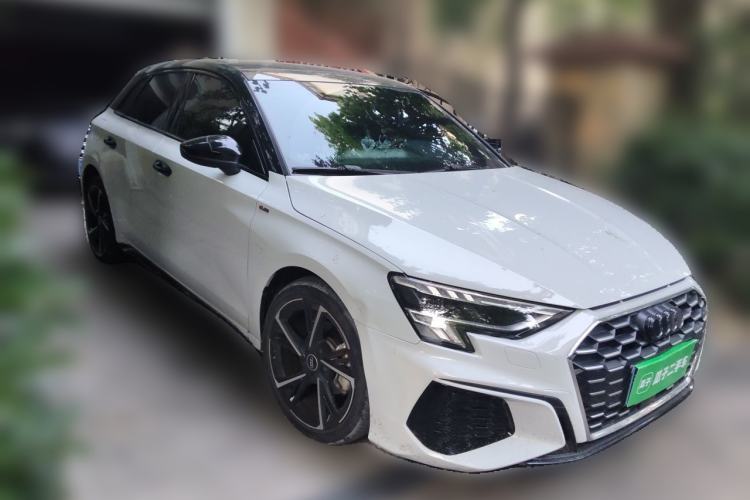 Used Audi A3 2023 Updated Sportback 35 TFSI Stylish Sports Type Front Right 45 Deg