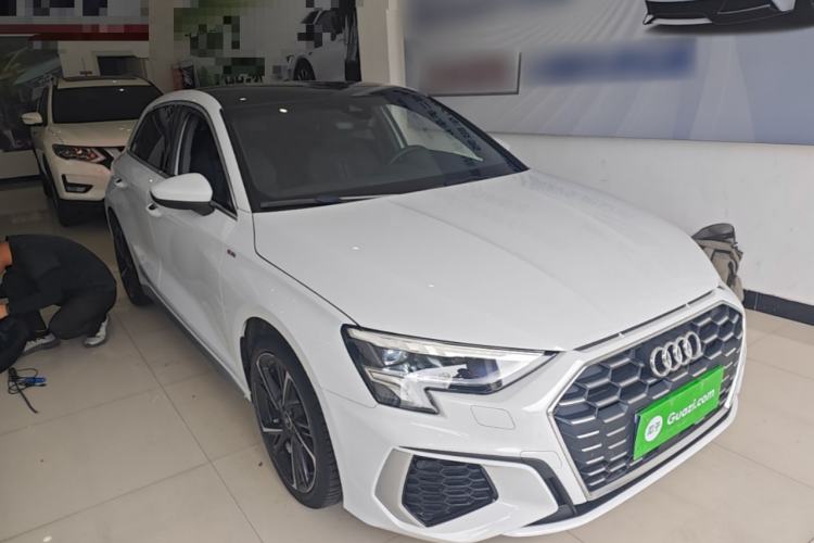 Used Audi A3 2023 Updated Sportback 35 TFSI Stylish Sports Type Front Right 45 Deg