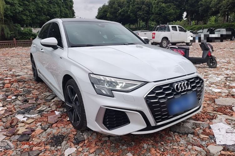 Used Audi A3 2023 Updated Sportback 35 TFSI Stylish Sports Type Front Right 45 Deg