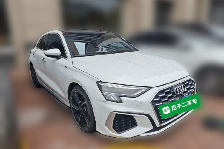 Used Audi A3 2023 Updated Sportback 35 TFSI Stylish Sports Type Front Right 45 Deg