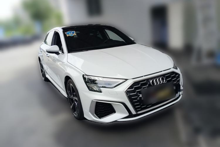 Used Audi A3 2023 Updated Sportback 35 TFSI Stylish Sports Type Front Right 45 Deg