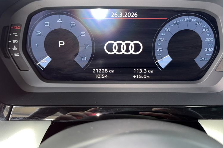Used Audi A3 2023 Updated Sportback 35 TFSI Stylish Sports Type Odometer Close Up
