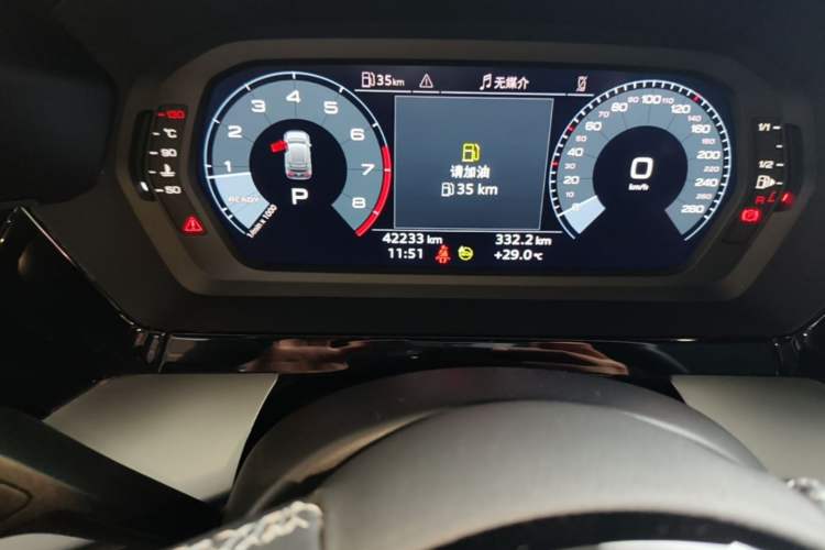 Used Audi A3 2023 Updated Sportback 35 TFSI Stylish Sports Type Odometer Close Up