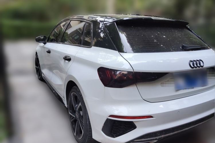 Used Audi A3 2023 Updated Sportback 35 TFSI Stylish Sports Type Rear Left 45 Deg