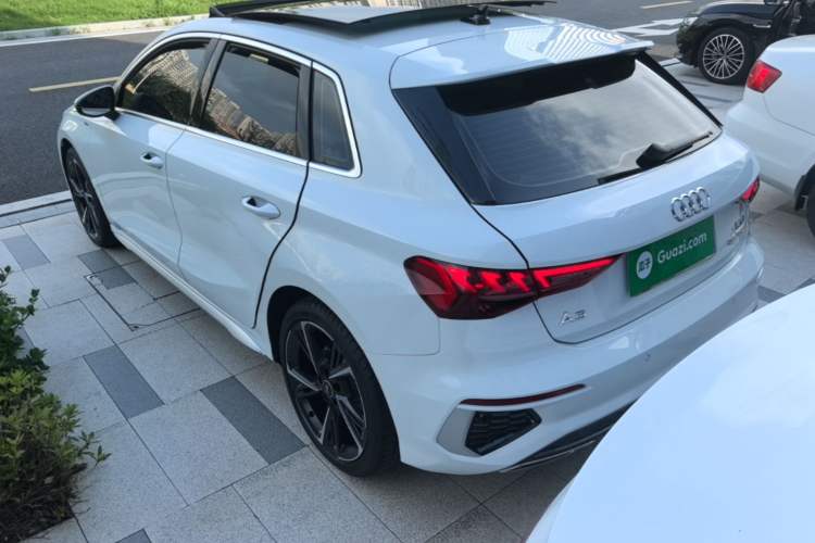 Used Audi A3 2023 Updated Sportback 35 TFSI Stylish Sports Type Rear Left 45 Deg