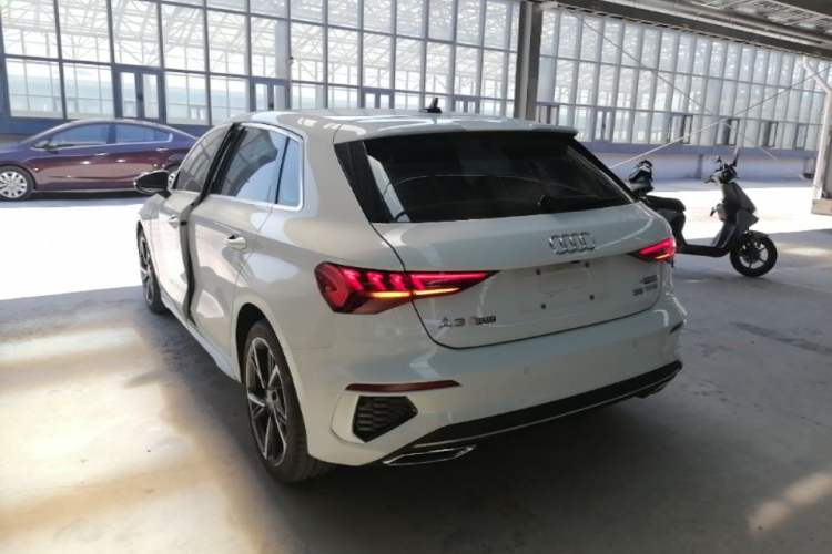 Used Audi A3 2023 Updated Sportback 35 TFSI Stylish Sports Type Rear Left 45 Deg