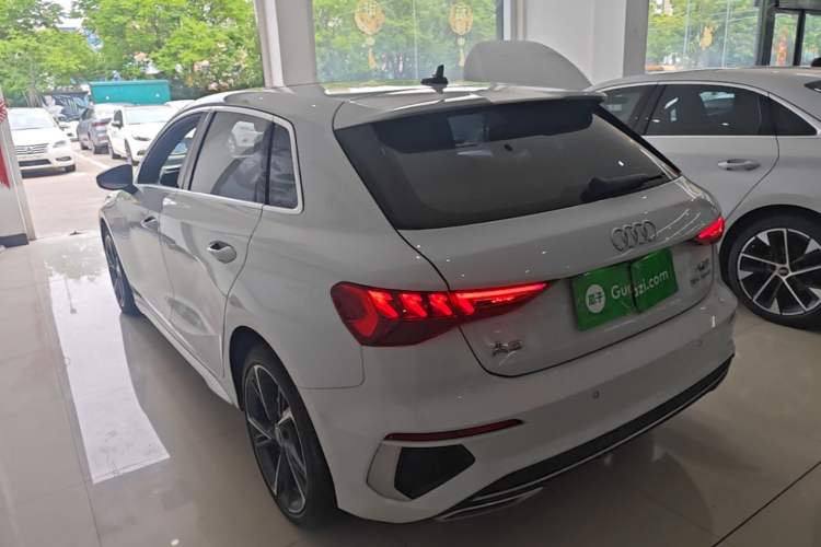 Used Audi A3 2023 Updated Sportback 35 TFSI Stylish Sports Type Rear Left 45 Deg