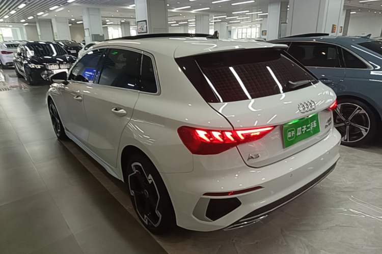 Used Audi A3 2023 Updated Sportback 35 TFSI Luxury Sports Edition Rear Left 45 Deg