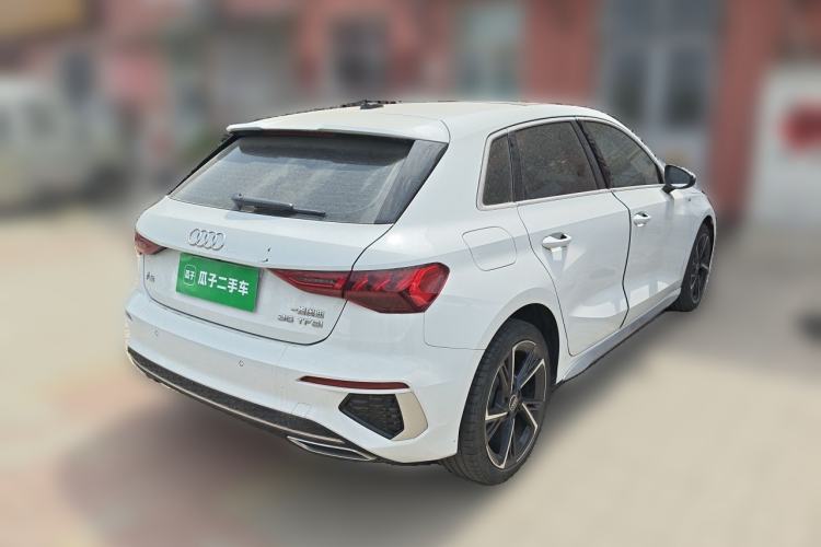 Used Audi A3 2023 Updated Sportback 35 TFSI Stylish Sports Type Rear Right 45 Deg