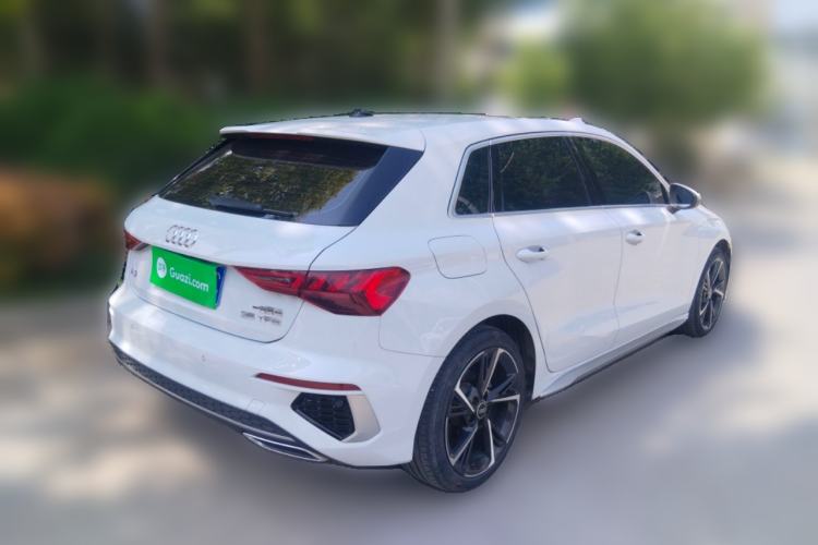 Used Audi A3 2023 Updated Sportback 35 TFSI Stylish Sports Type Rear Right 45 Deg
