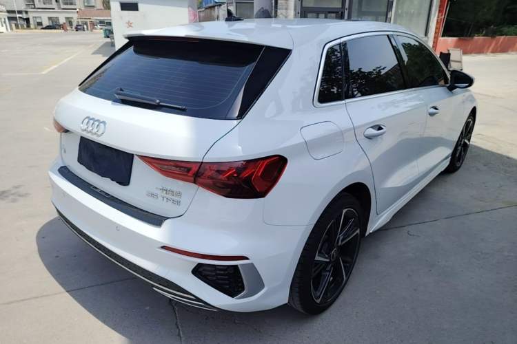 Used Audi A3 2023 Updated Sportback 35 TFSI Stylish Sports Type Rear Right 45 Deg