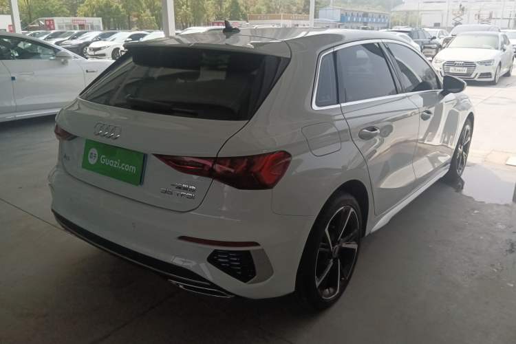 Used Audi A3 2023 Updated Sportback 35 TFSI Stylish Sports Type Rear Right 45 Deg