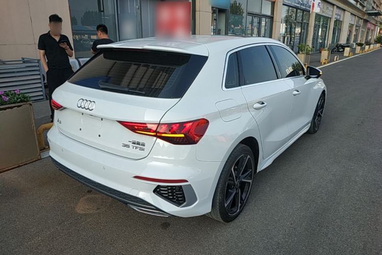Used Audi A3 2023 Updated Sportback 35 TFSI Stylish Sports Type Rear Right 45 Deg