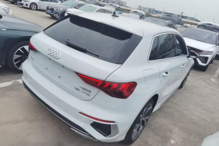 Used Audi A3 2023 Updated Sportback 35 TFSI Stylish Sports Type Rear Right 45 Deg