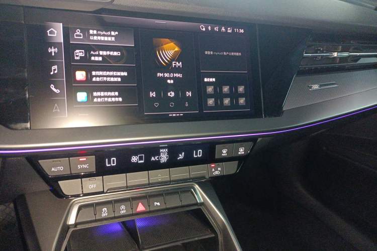 Used Audi A3 2024 A3L Limousine 35 TFSI Fashion Sport Model Audio And AC Panel