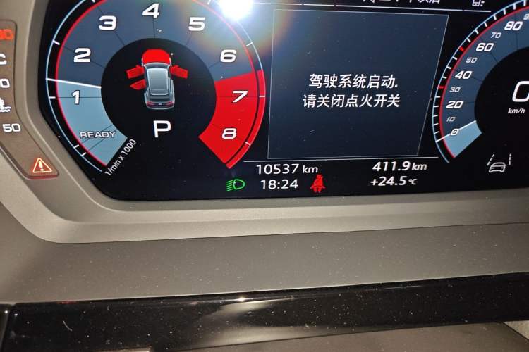 Used Audi A3 2024 Sportback 35 TFSI Fashionable Sports Model Odometer Close Up