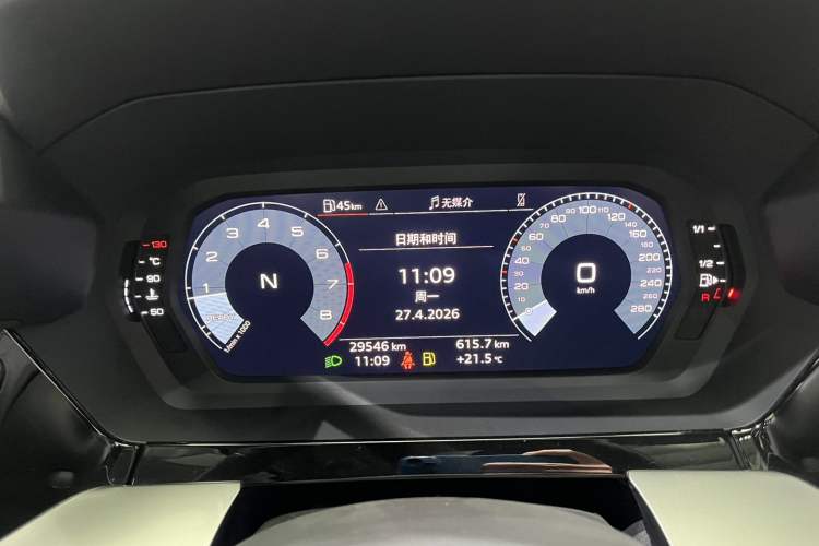 Used Audi A3 2024 Sportback 35 TFSI Fashionable Sports Model Odometer Close Up