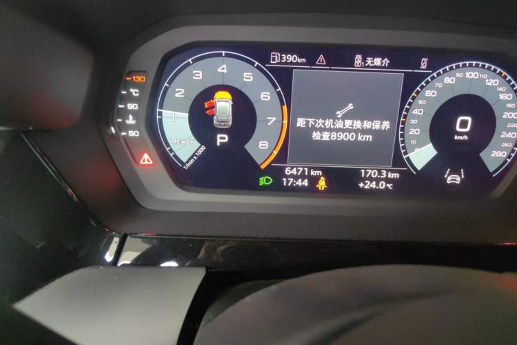 Used Audi A3 2024 Sportback 35 TFSI Fashionable Sports Model Odometer Close Up