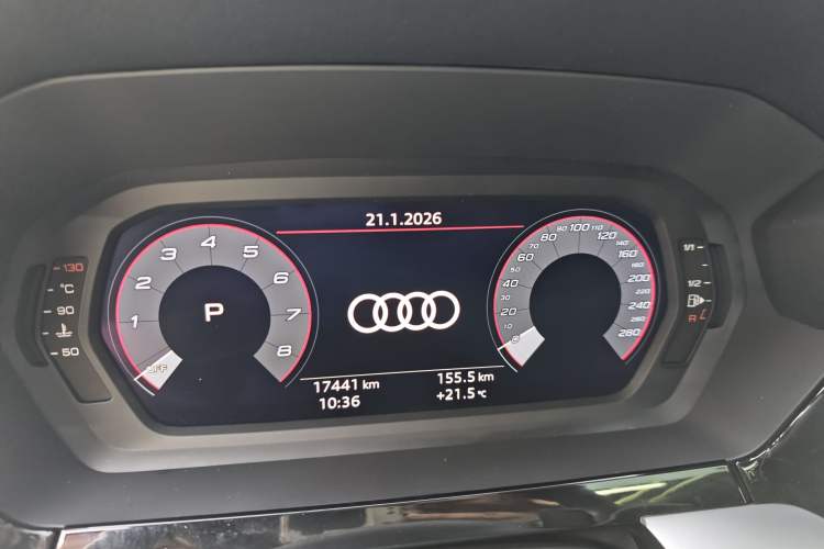 Used Audi A3 2024 A3L Limousine 35 TFSI Fashion Sport Model Odometer Close Up