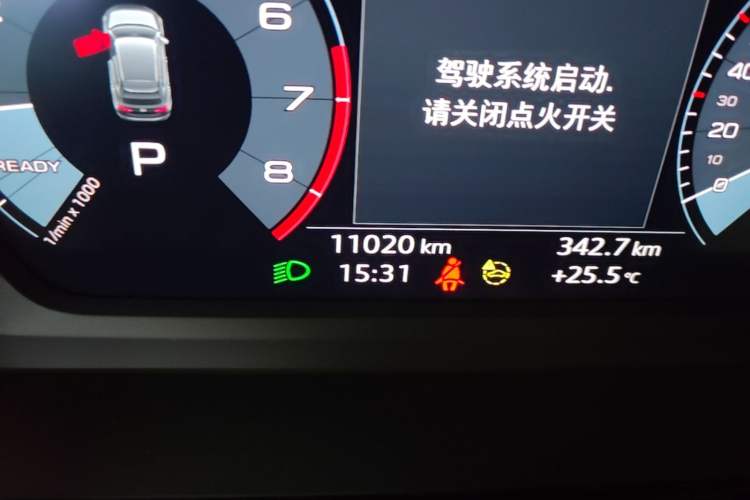 Used Audi A3 2024 Sportback 35 TFSI Fashionable Sports Model Odometer Close Up