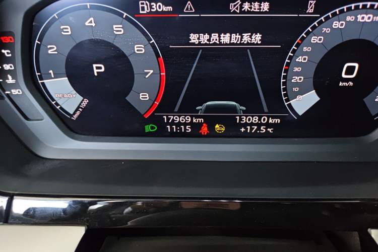Used Audi A3 2024 A3L Limousine 35 TFSI Fashion Sport Model Odometer Close Up