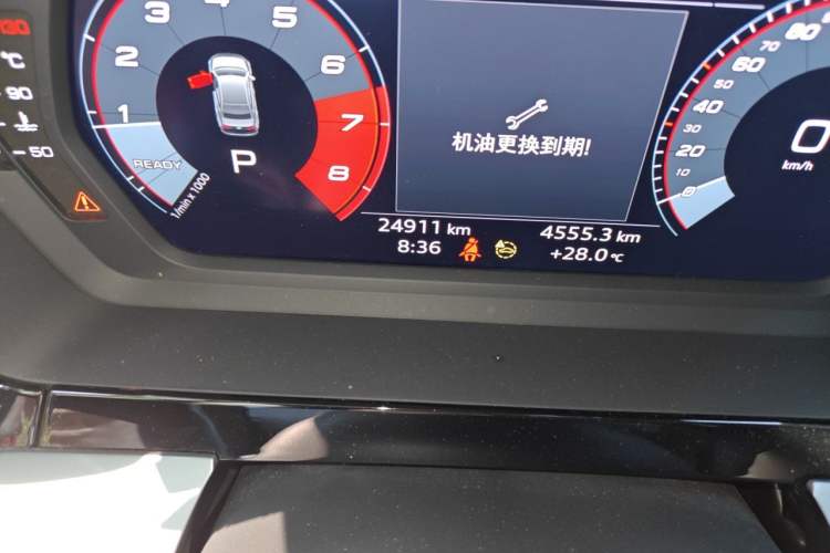 Used Audi A3 2024 A3L Limousine 35 TFSI Fashion Sport Model Odometer Close Up