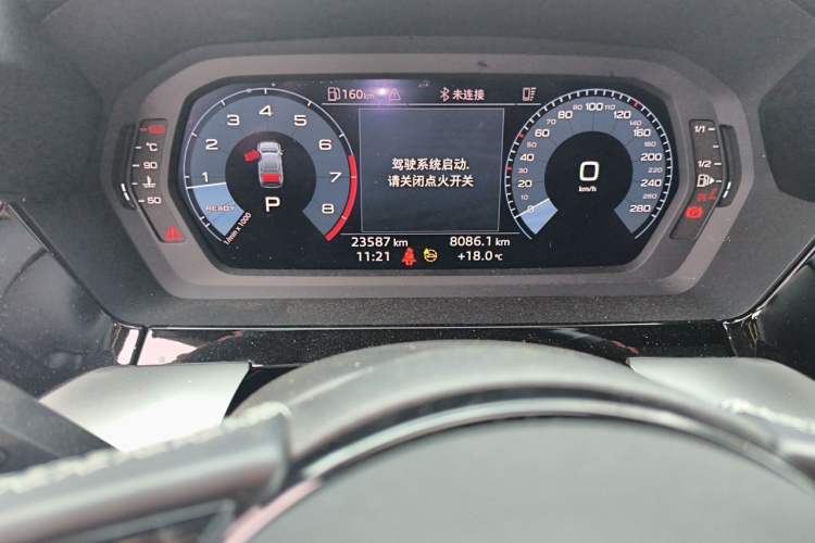Used Audi A3 2024 A3L Limousine 35 TFSI Fashion Sport Model Odometer Close Up