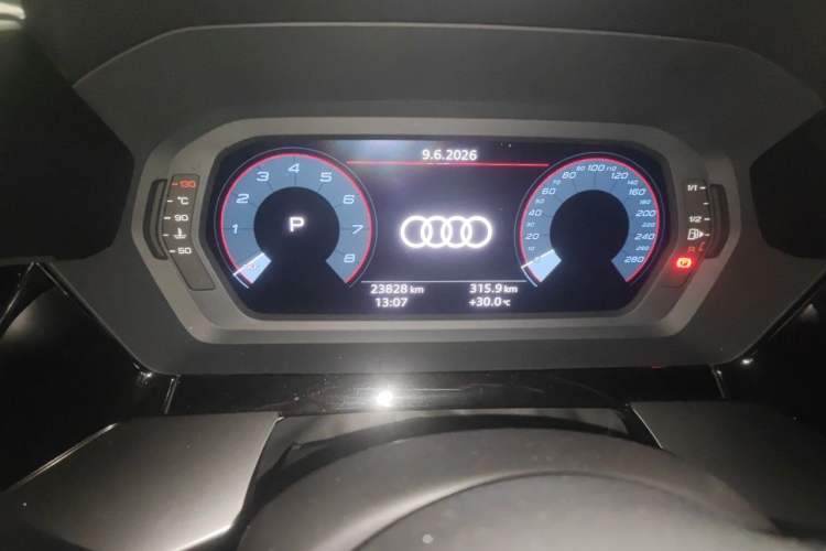 Used Audi A3 2024 Sportback 35 TFSI Fashionable Sports Model Odometer Close Up